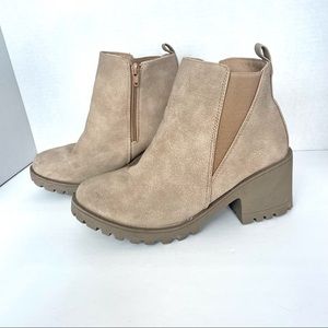 Dirty Laundry Tan Heeled Boots